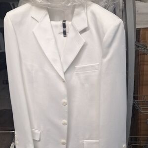 Classic Boys White Blazer Suit. Pants and Jacket